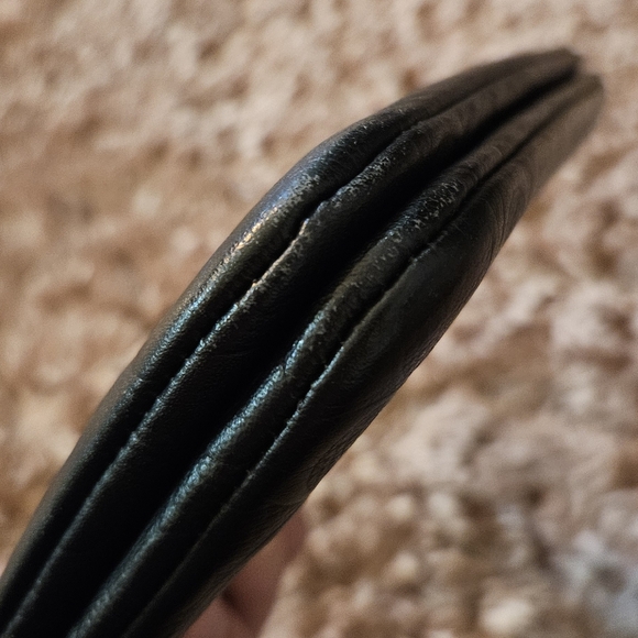 F87934 Coach Double Zip Wallet In Signature Black Leather - Picture 7 of 14